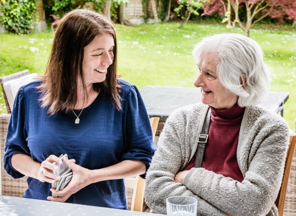 Tapestry Day Club dementia day care host with guest