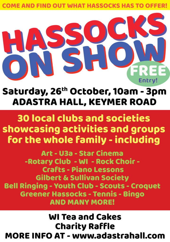 Hassocks in Show 2024 poster