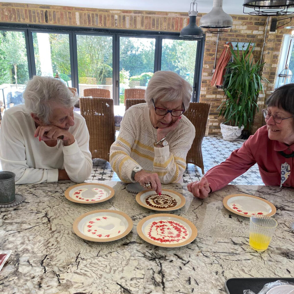 Dementia Day Care - Tapestry Day Club - enjoying being creative in the kitchen
