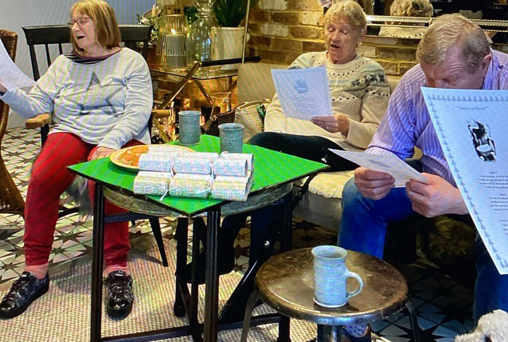 Christmas at Tapestry Day Club using generous funds from John Lewis in West Sussex