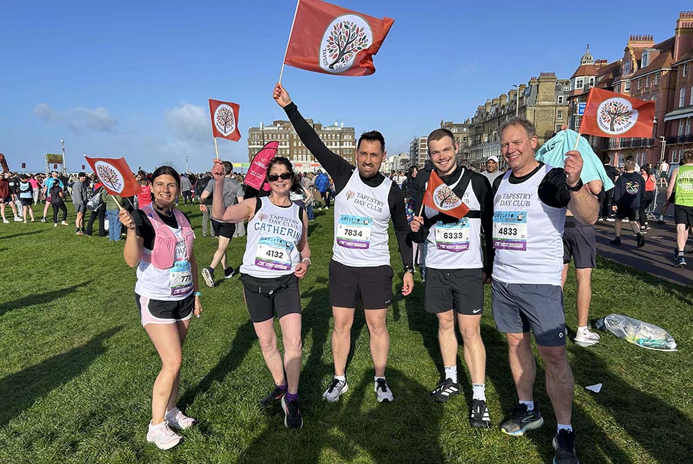 Dementia Day Club - Tapestry Day Club Brighton marathon fundraising event April 2026